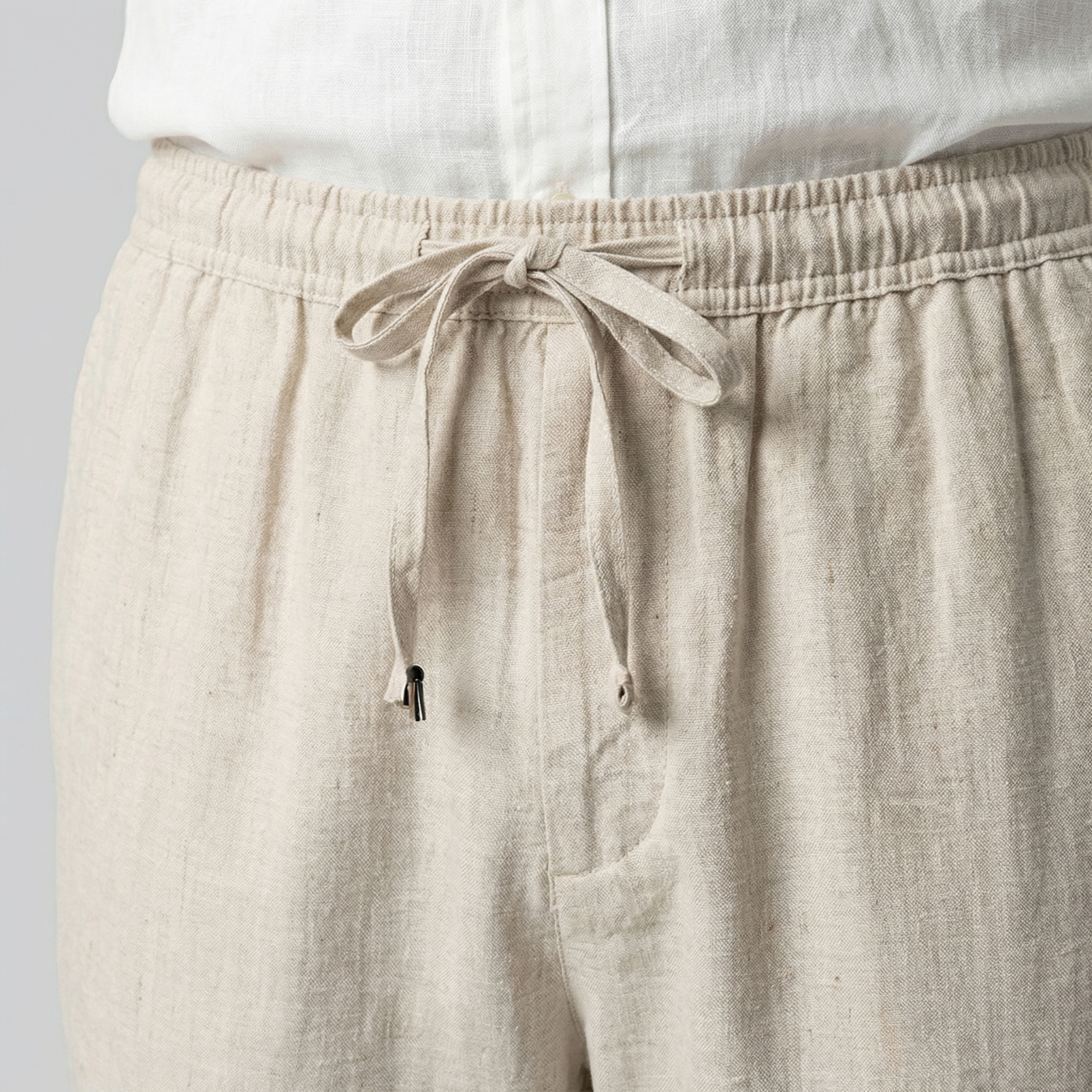 Short homme décontracté beige, coupe relax et respirante