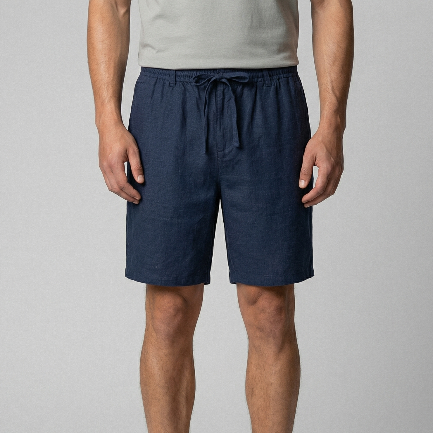 Short homme décontracté beige, coupe relax et respirante