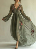 Modisches Chiffonkleid mit Print für einen eleganten Look