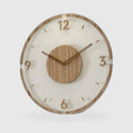 Horloge Murale Moderne 30cm – Acrylique & Bois, Mécanisme Silencieux
