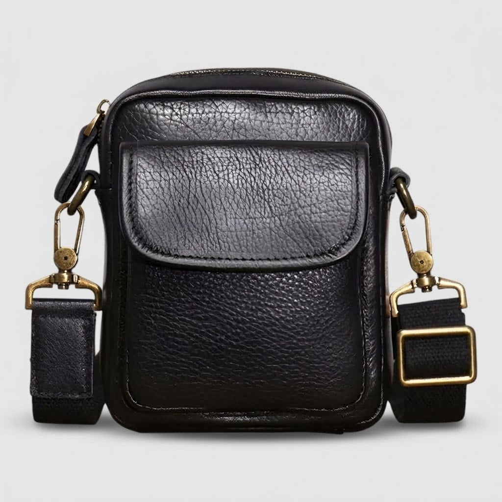 Petit Sac Bandoulière Homme Noir Premium du Quotidien