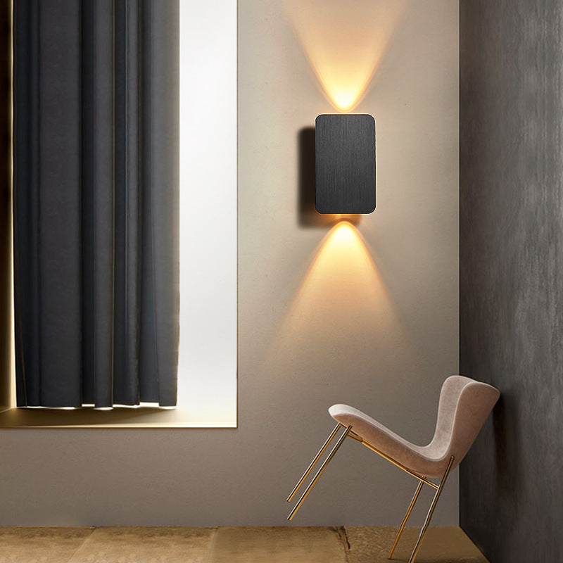Applique Murale LED Rectangulaire d'Intérieur - Design Métal Moderne
