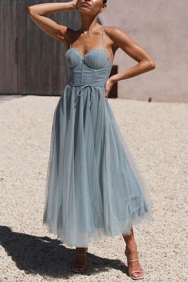 Elegantes langes Damenkleid aus Chiffon - Ideal für Abend, Ball,