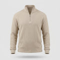 Pull Homme - Col Zippe a Texture Gaufree