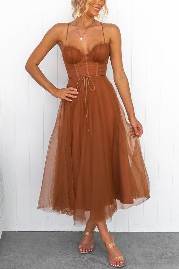 Elegantes langes Damenkleid aus Chiffon - Ideal für Abend, Ball,