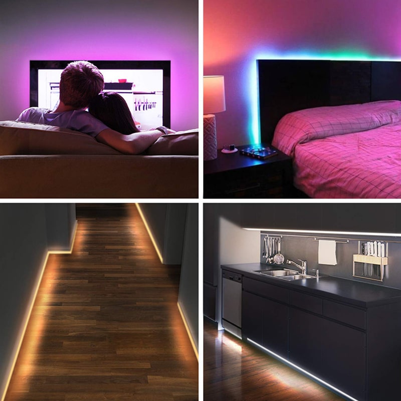 Bandeau LED RGB WiFi Intelligent – 10m Étanche
