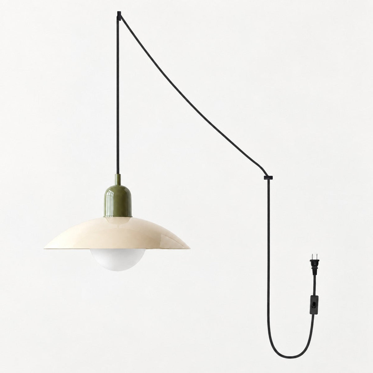 Suspension Bauhaus à Brancher Mid-Century