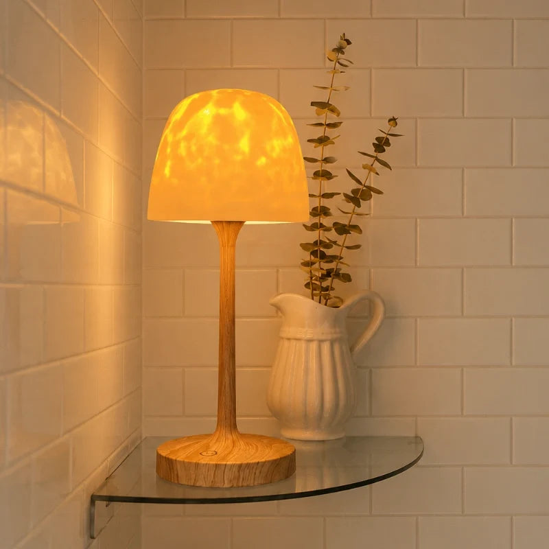 Lampe Aurore Boréale – Lampe de Table Ambiance 2-en-1 & Projecteur