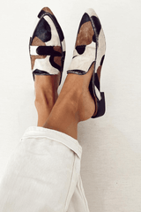 Mocasini cu model abstract - pantofi moderni, eleganți, slip-on - 5