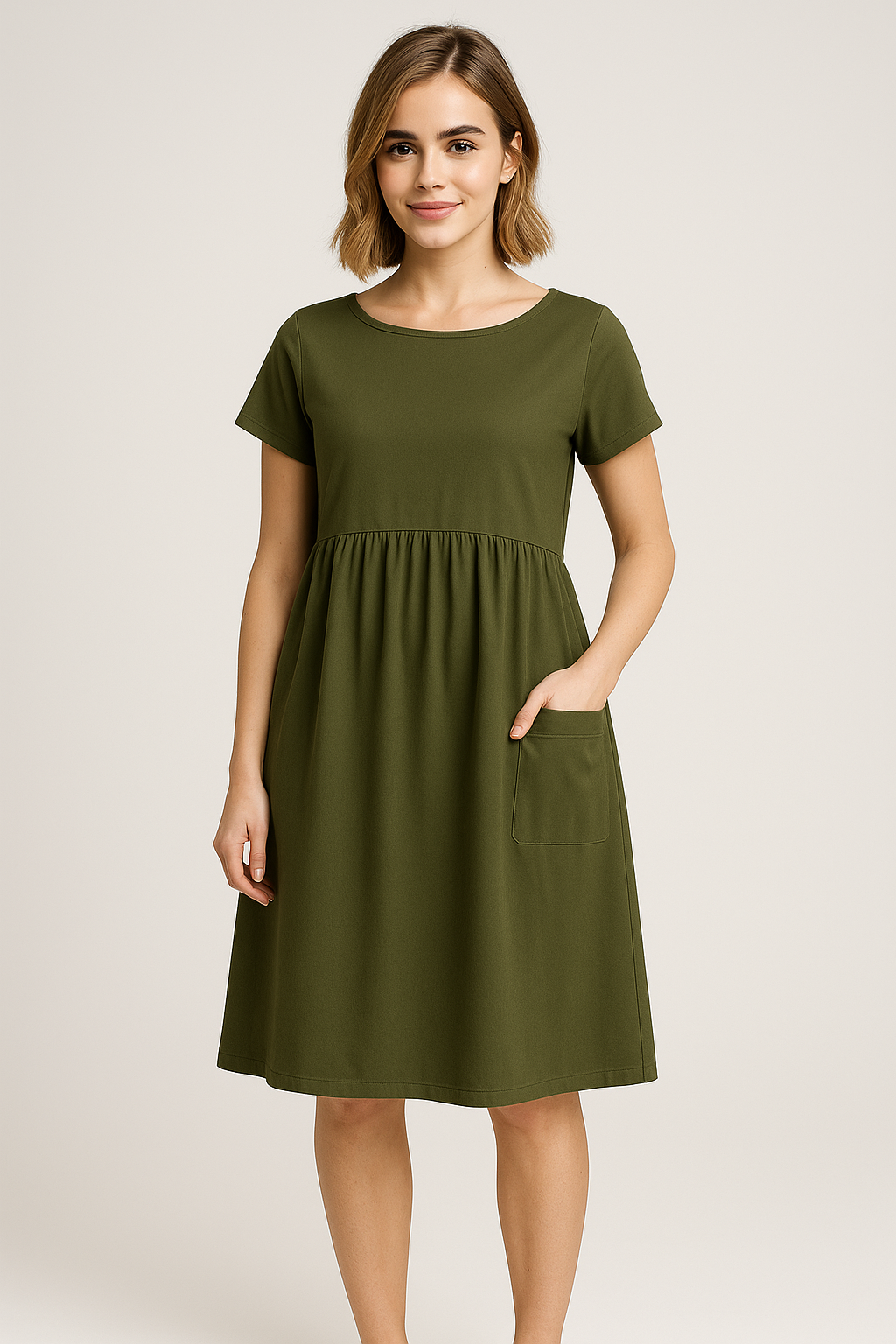 Lässiges Sommerkleid mit Taschen Damen