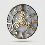 Horloge Murale Engrenages Métalliques – Style Industriel Best-Seller