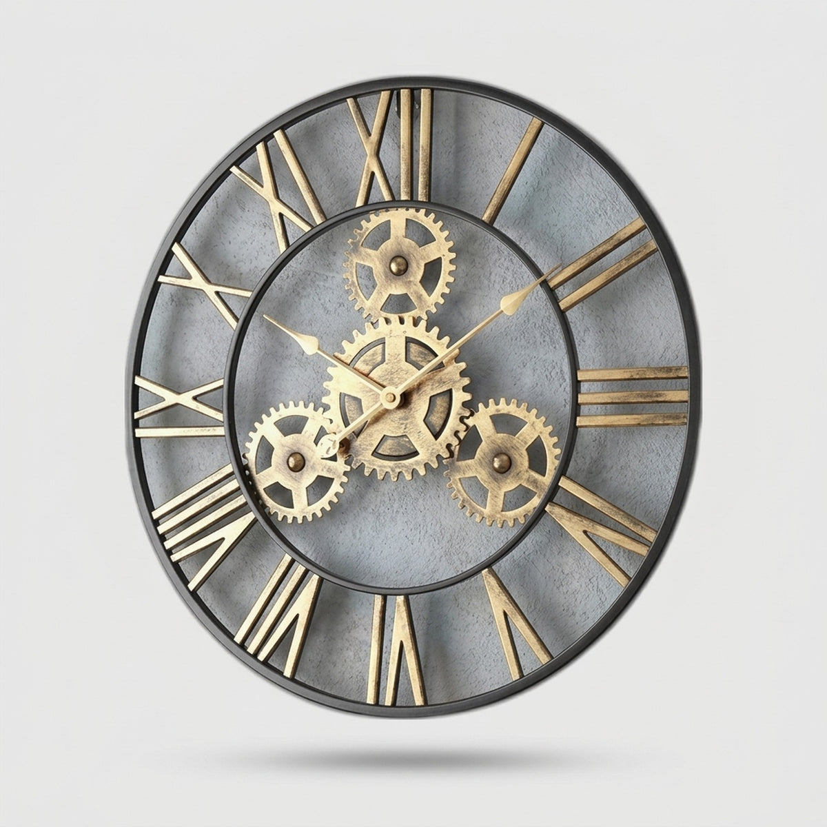 Horloge Murale Engrenages Métalliques – Style Industriel Best-Seller