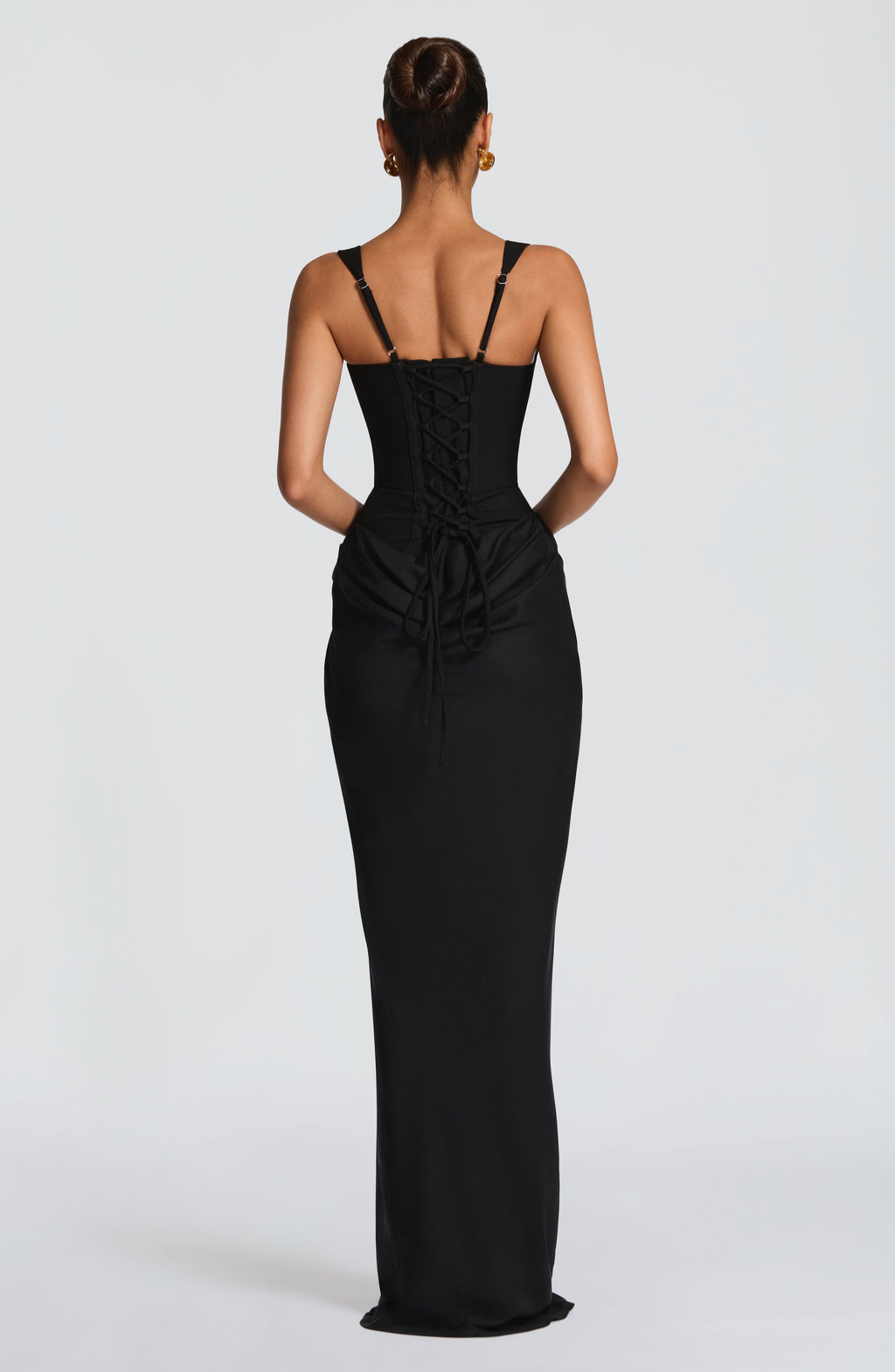 Maxikleid mit Sanduhr-Silhouette, müheloser Stil