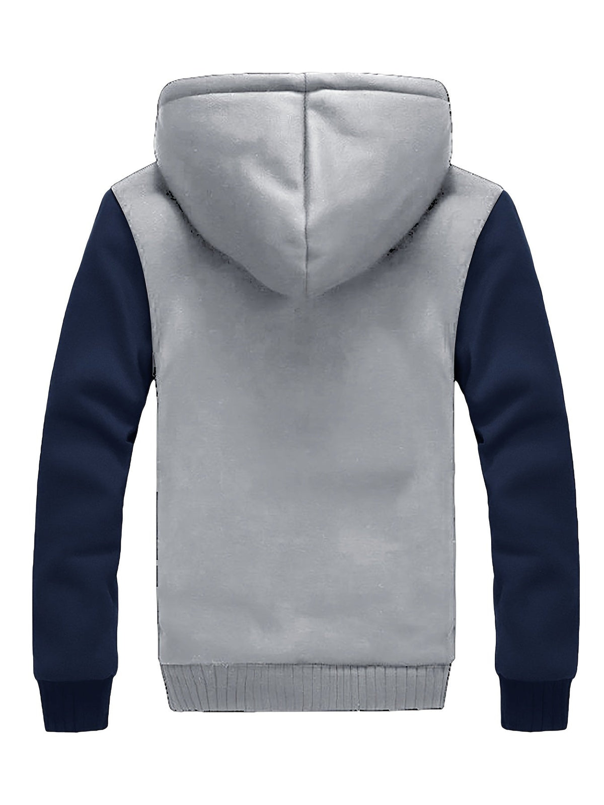 Veste Chaude Homme à Capuche en Polaire Colorblock