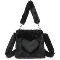 Weiche Handtasche in Herzform Damen