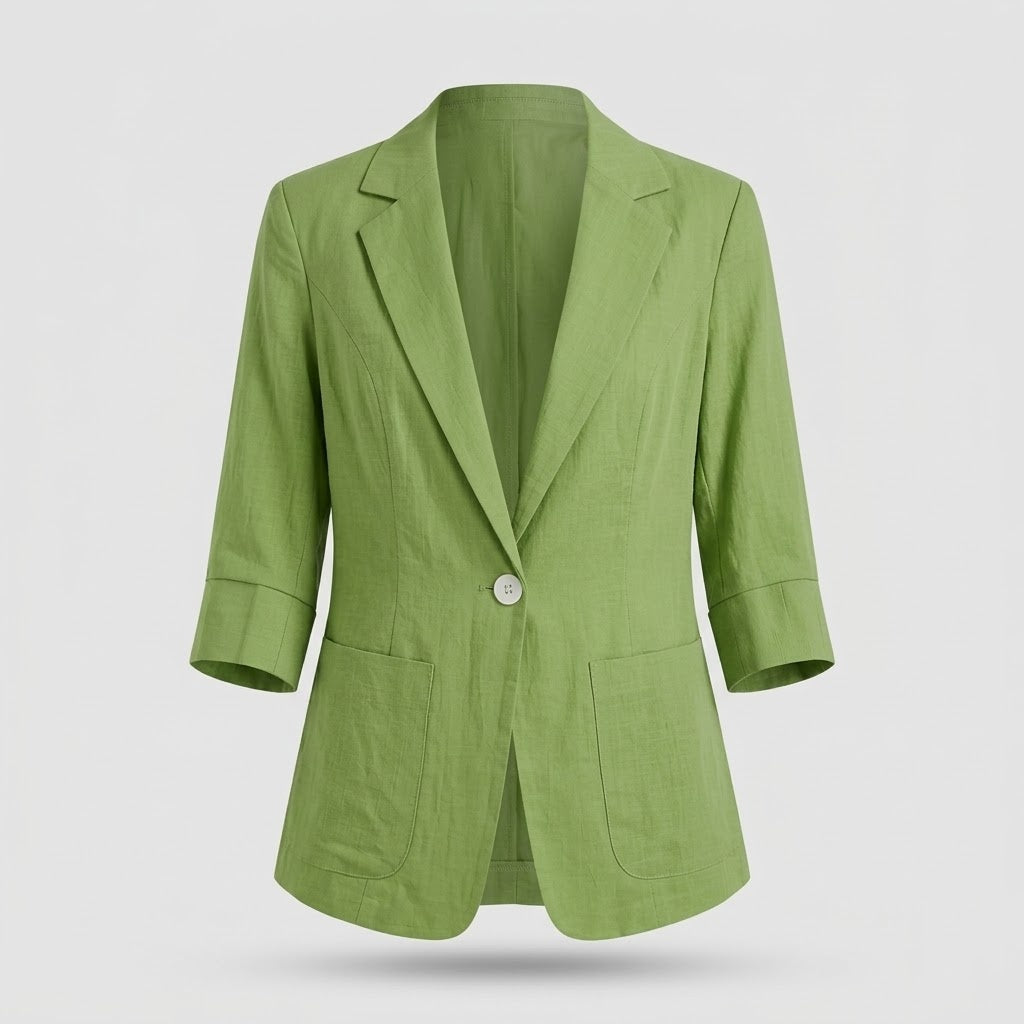 Blazer Léger Femme à Boutonnage Simple
