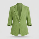 Blazer Léger Femme à Boutonnage Simple
