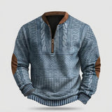 Pull Tricote Vintage Homme avec Zip, Dirk
