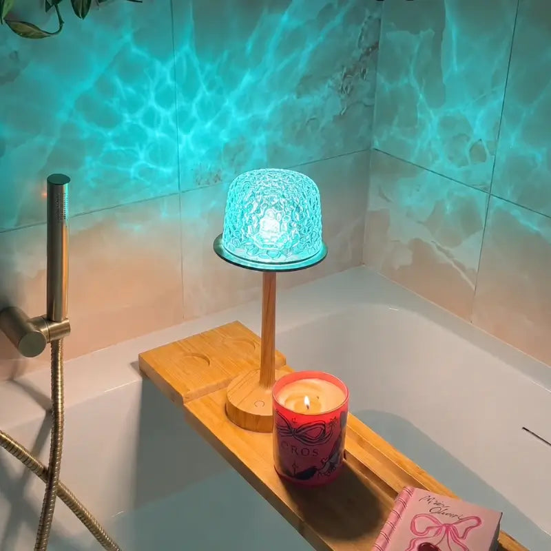 Lampe Aurore Boréale – Lampe de Table Ambiance 2-en-1 & Projecteur