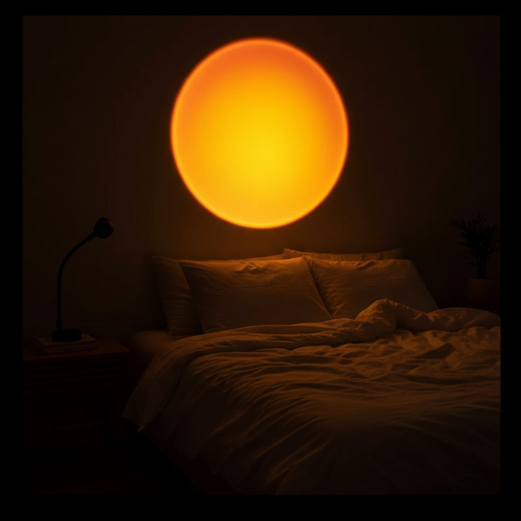 Lampe de Projection Coucher de Soleil – Lumière d'Ambiance Prisme Arc-en-Ciel
