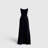 Robe Longue Fourreau pour Femme - Robe Élégante d'Invitée de Mariage