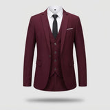 Costume Trois Pieces Homme - Coupe Classique Deux Boutons
