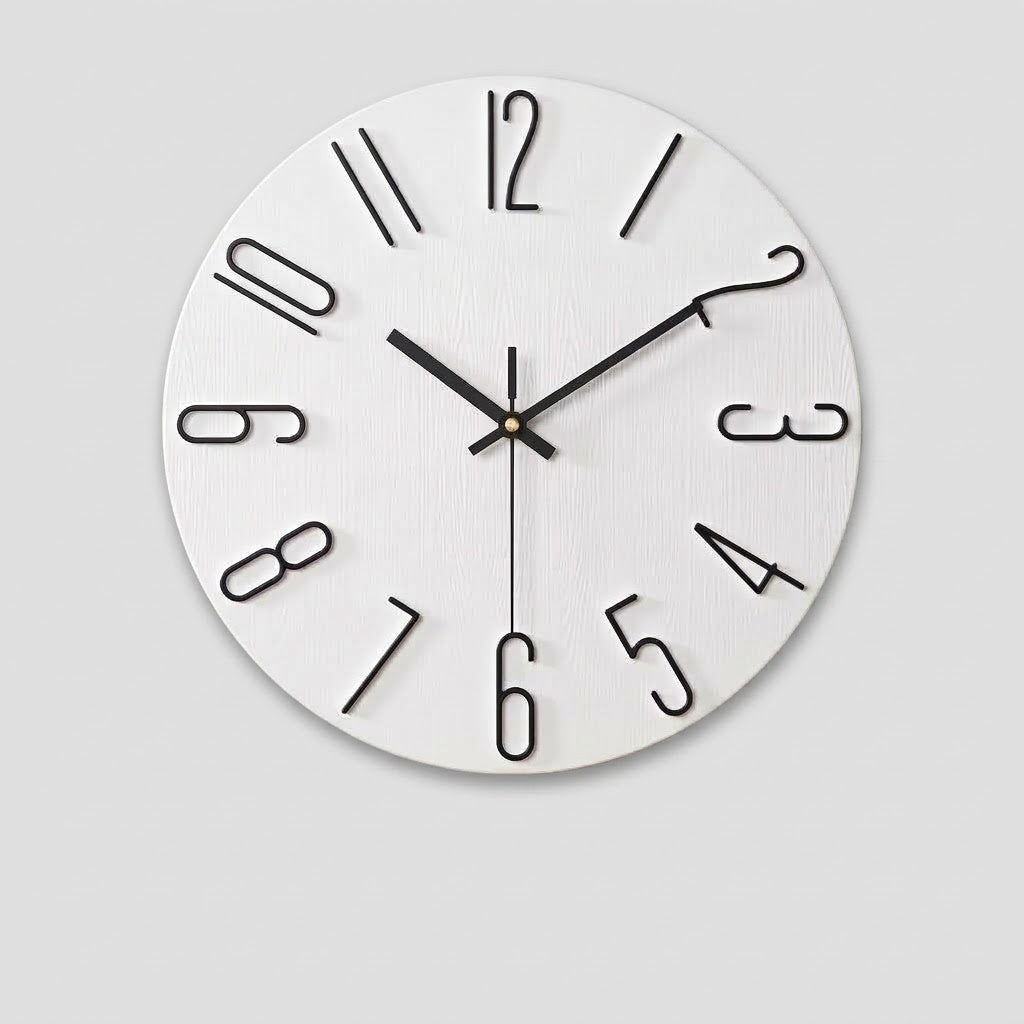 WireClock Horloge Murale Moderne pour Salon