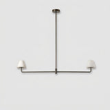 Lampe Suspension Alba en Albâtre et Bronze