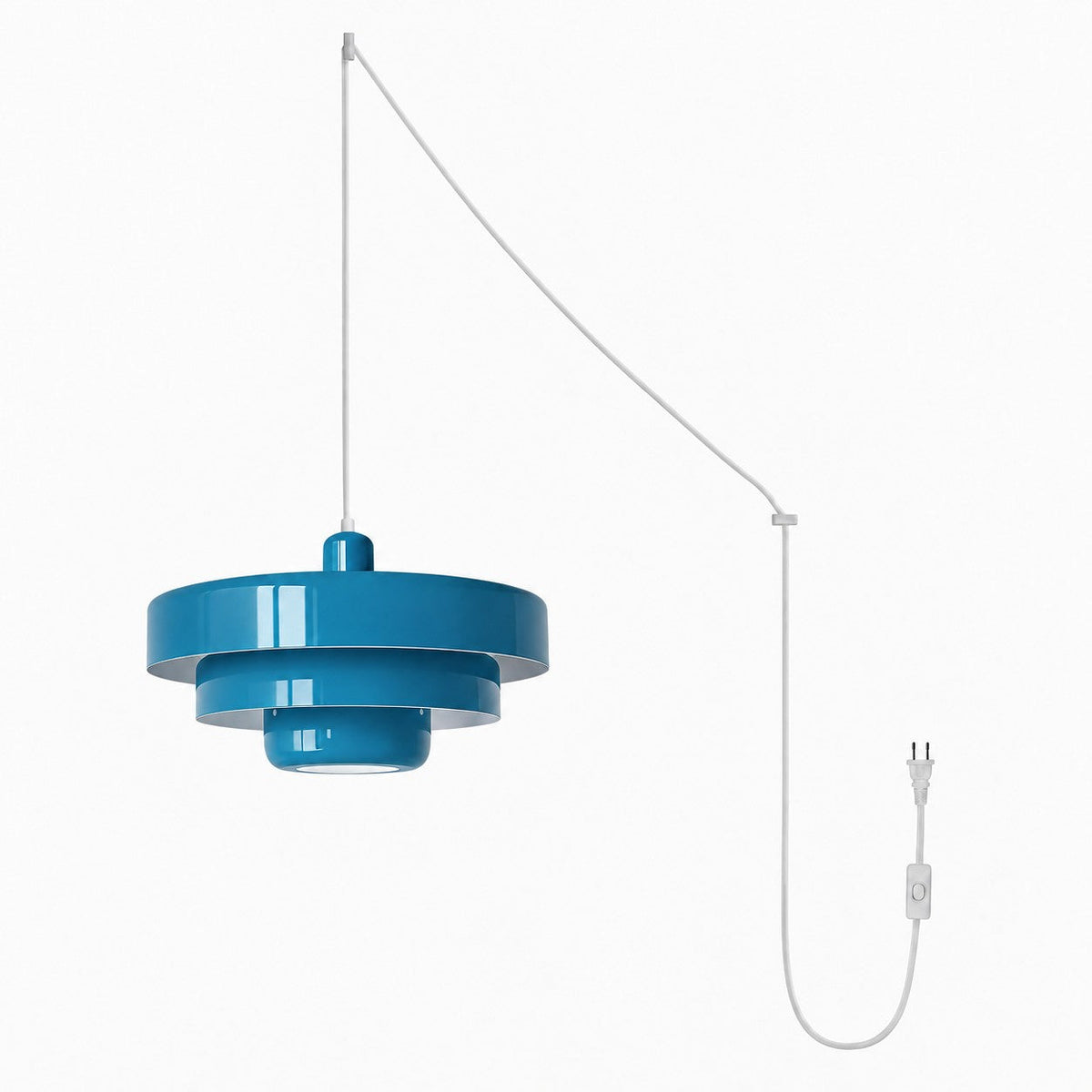 Suspension Rétro Bauhaus à Brancher - Multicolore