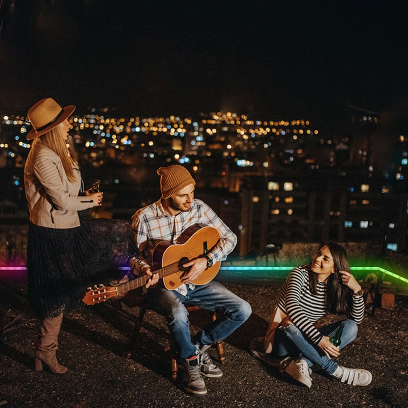 Bandeau LED WiFi Intelligent – 8 Modes avec Synchronisation Musicale