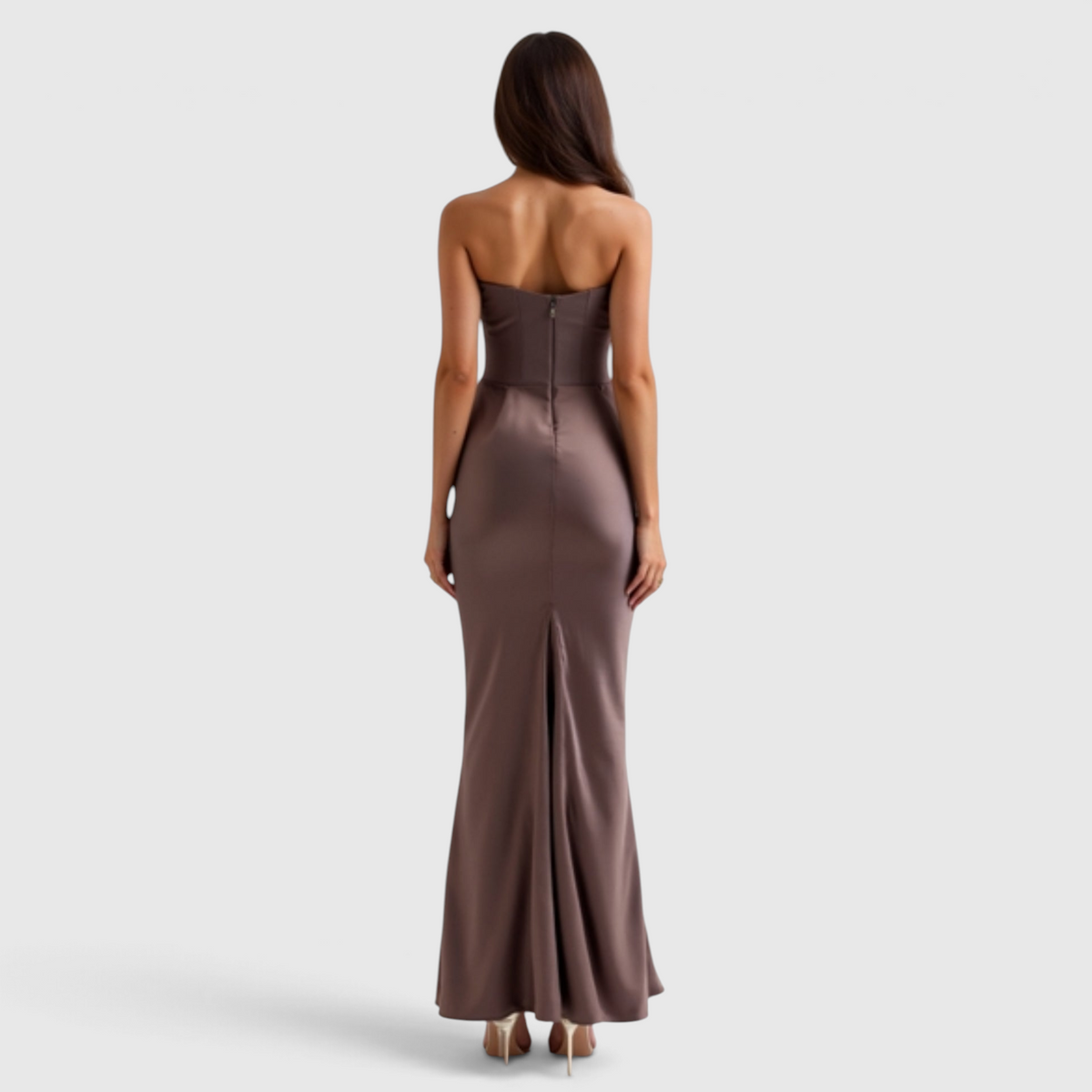 Robe Longue Fourreau pour Femme - Robe Élégante d'Invitée de Mariage