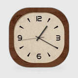 Horloge Murale Carrée Bois – Design Vintage Best-Seller