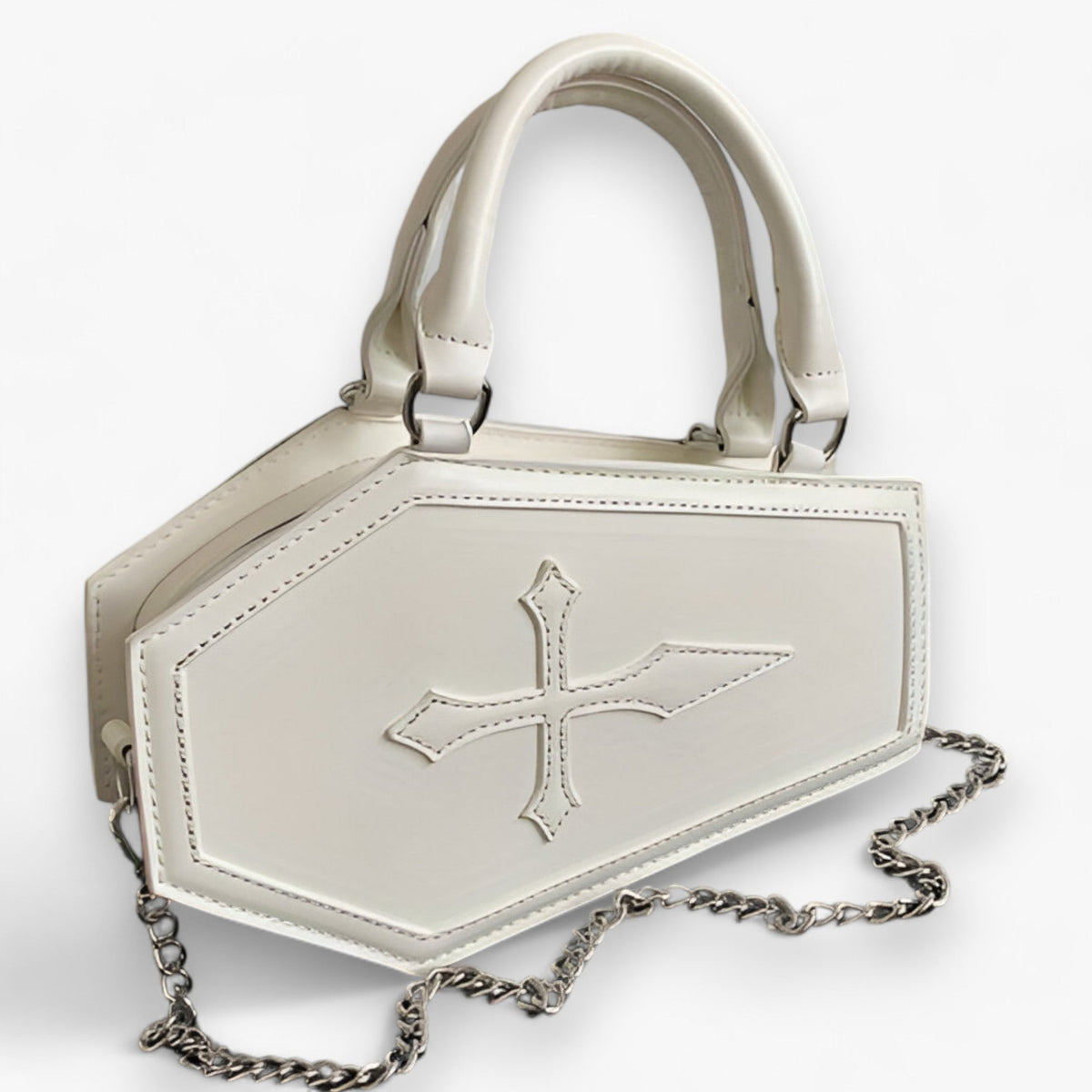 Sac à Main Gothique en Forme de Cercueil pour Halloween