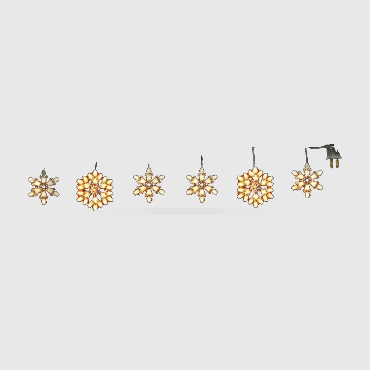 Rideau Lumineux LED Flocons de Neige – Guirlande de Noël 8 Modes