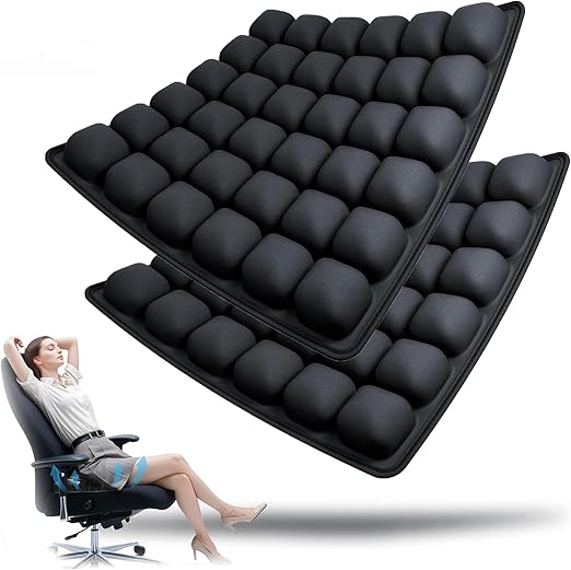 Coussin de Siège Gonflable - Coussin d'Air Ergonomique avec 36 Cellules d'Air