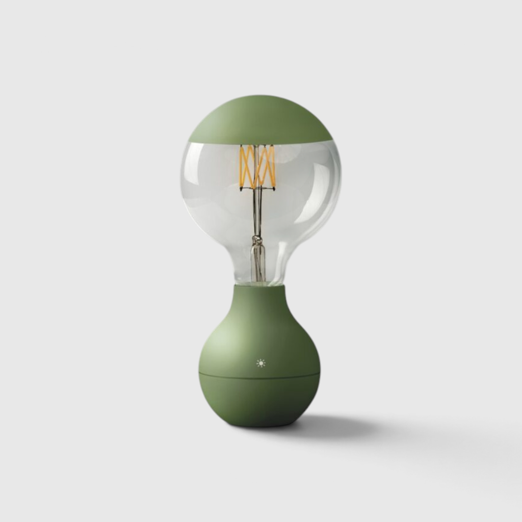 Lampe de Table Ampoule Filament Sans Fil – Éclairage d'Ambiance Rechargeable à Variateur Tactile
