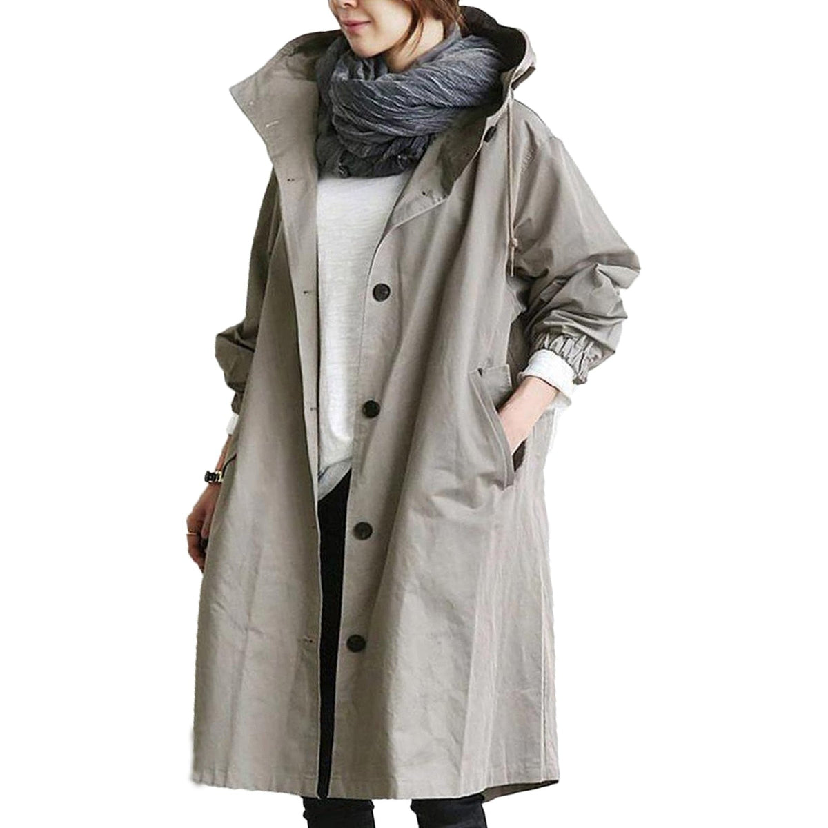 Trench Imperméable Long pour Femme