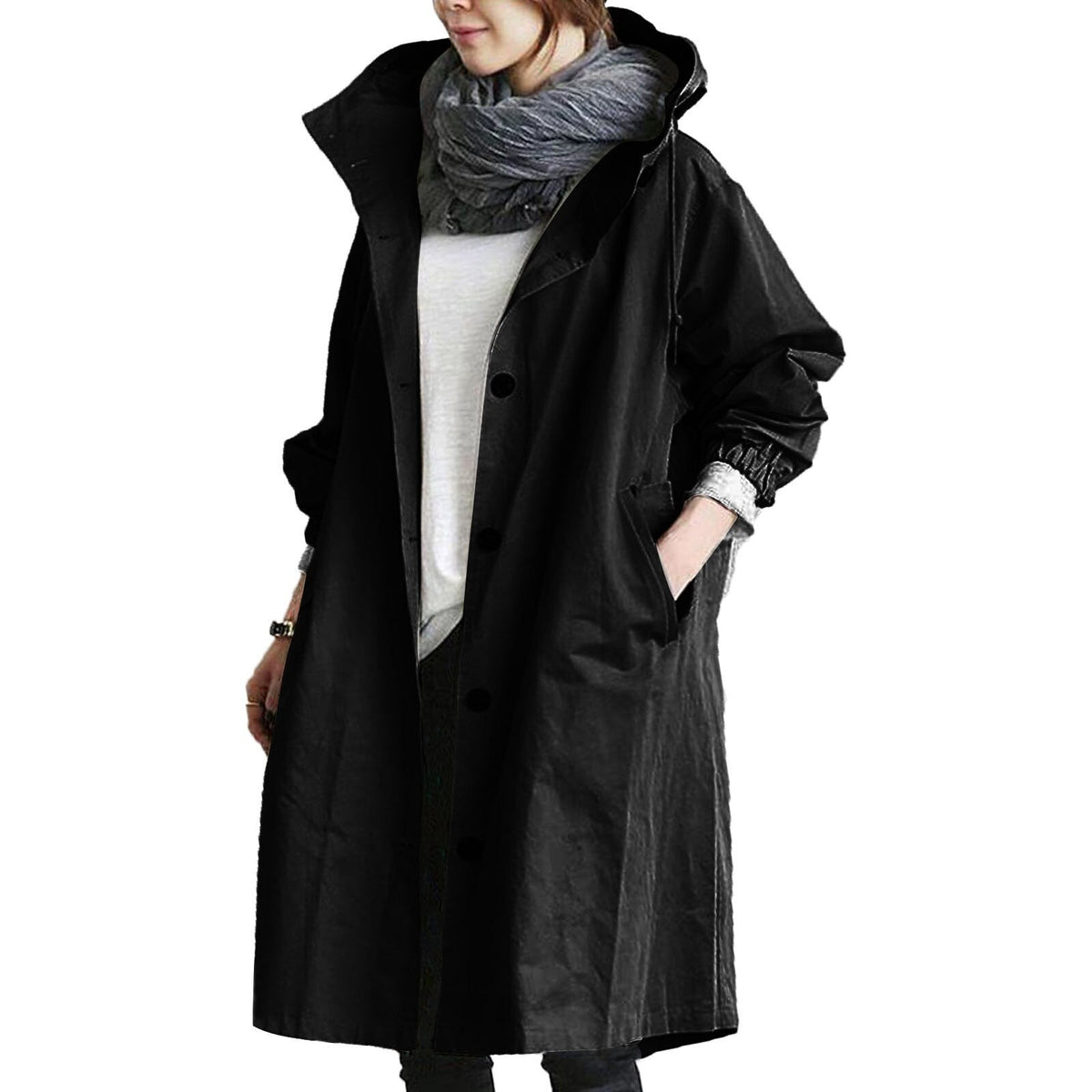 Trench Imperméable Long pour Femme