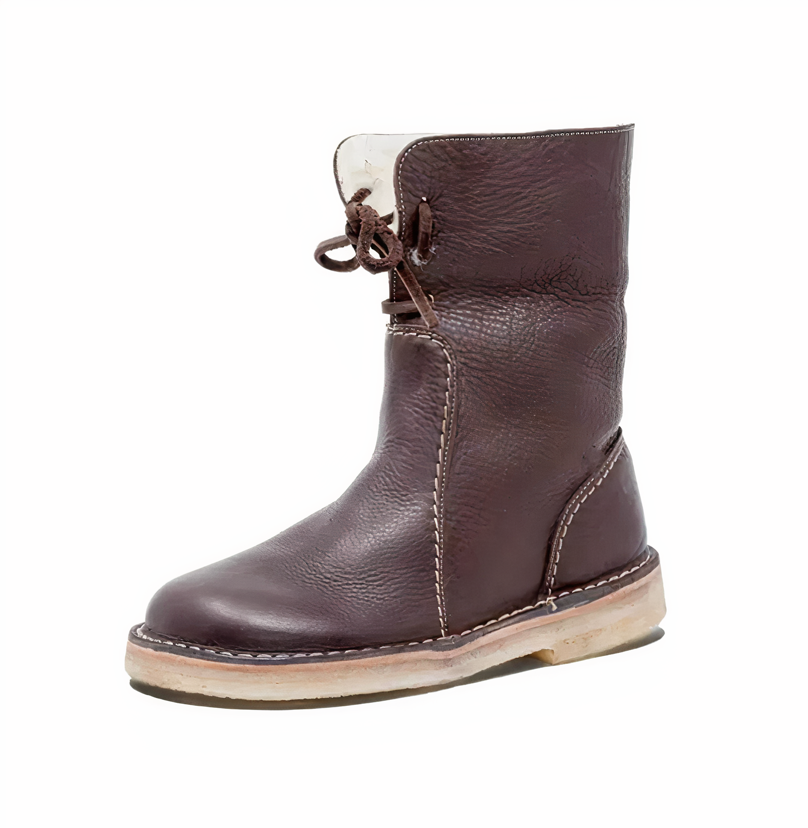 Chic Women's Casual Leather Mid-Calf Boots for Everyday Style and