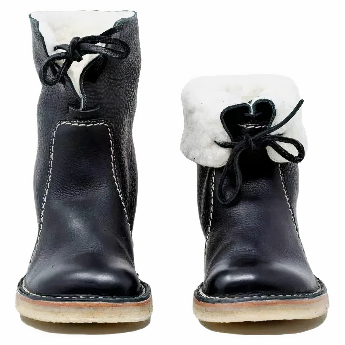 Chic Women's Casual Leather Mid-Calf Boots for Everyday Style and