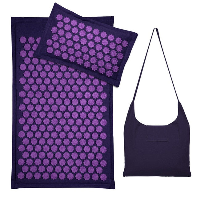 Tapis d'Acupression et Oreiller - 5500 Points de Pression