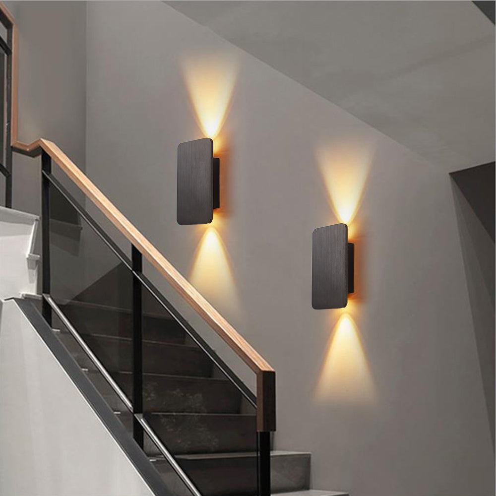 Applique Murale LED Rectangulaire d'Intérieur - Design Métal Moderne