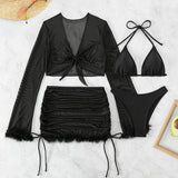 Bikini pentru femei cu husă cu mâneci lungi