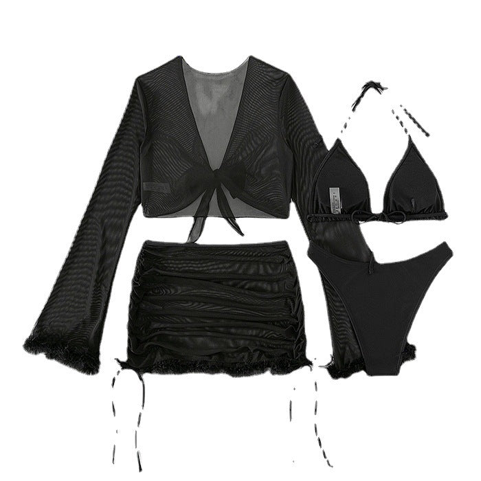 Bikini Femme Chic avec Housse à Manches Longues 5