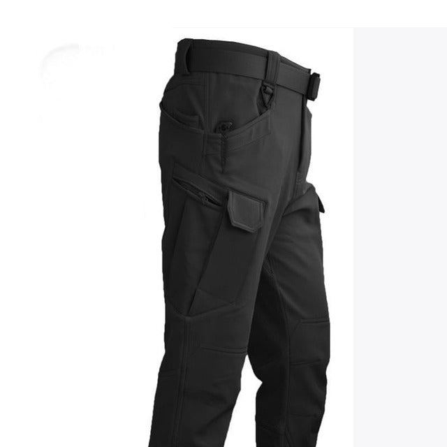 Ensemble Outdoor Homme - Veste d'Hiver Matelassée avec Capuche et Pantalon Cargo