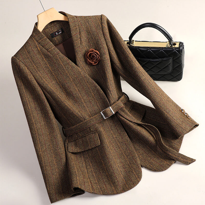 Blazer Femme Chic en Laine 0