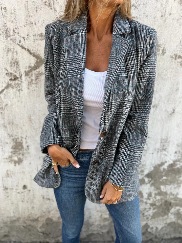 Blazer Noir Femme Élégant Classique 0