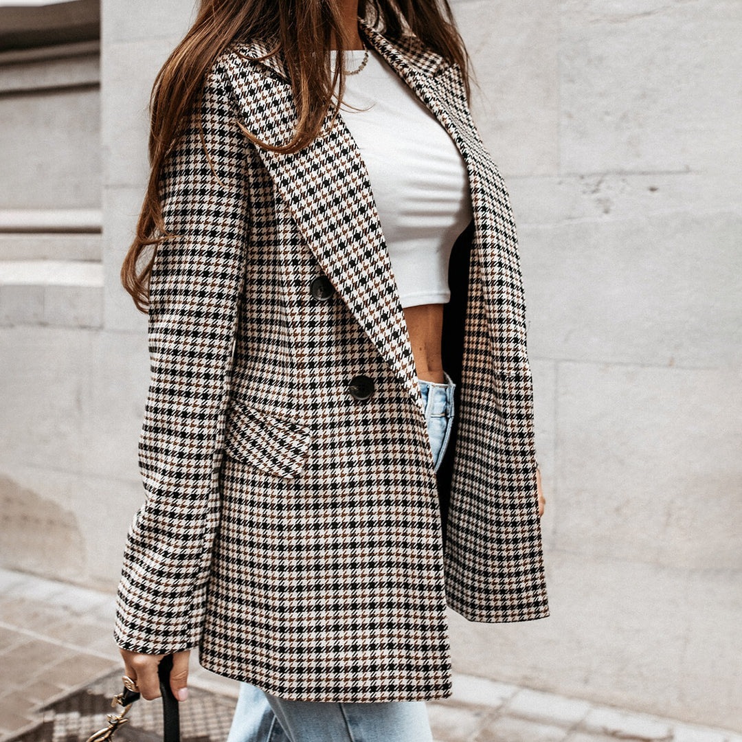 Blazer Noir Femme Élégant et Polyvalent 2