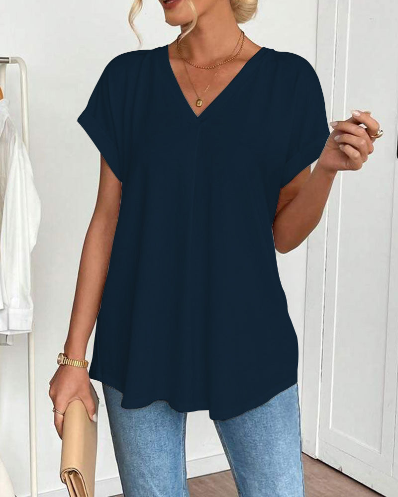 Blouse Femme Élégante Décontractée à Manches Doubles 10