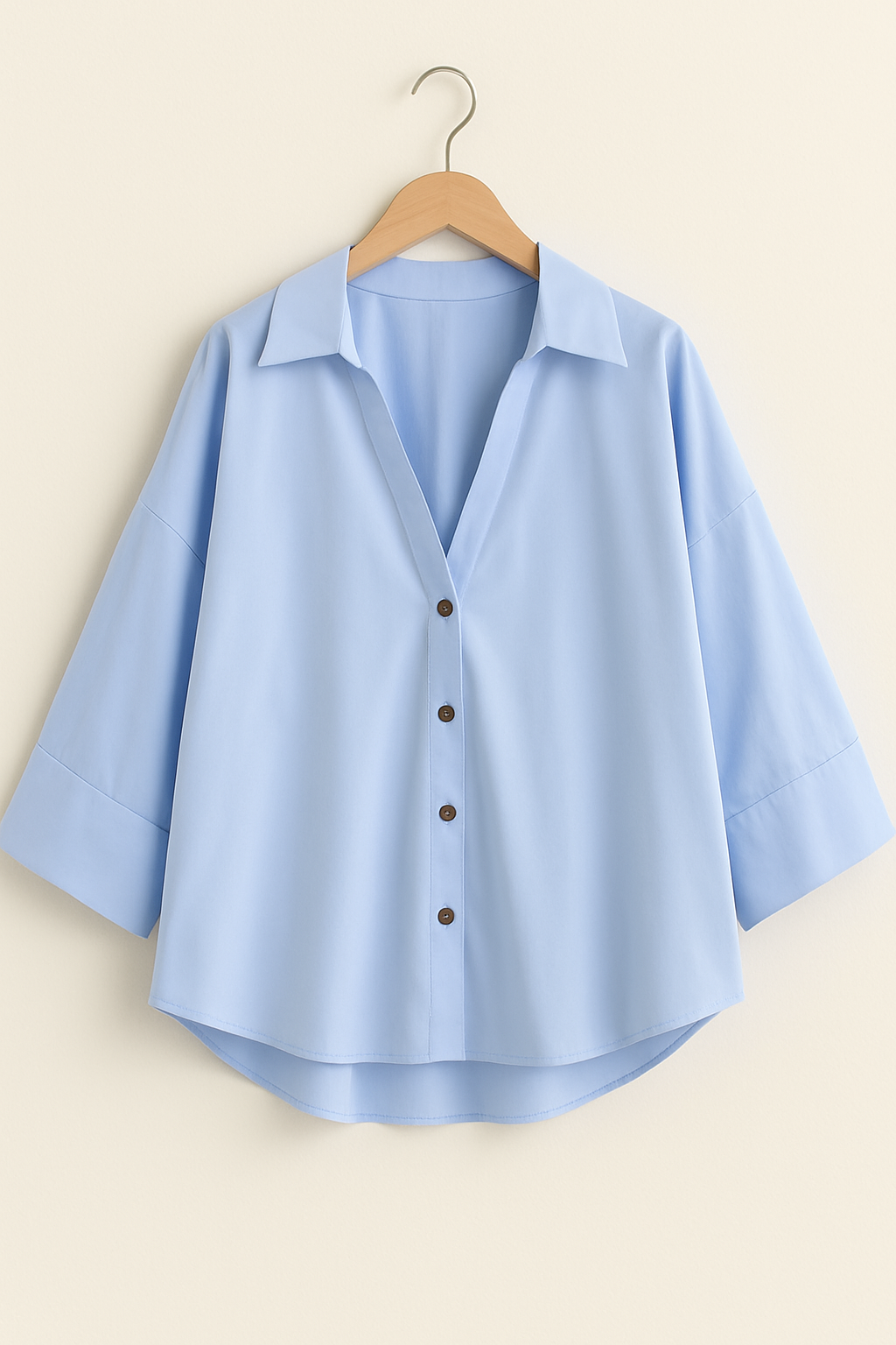 Blouse Femme Oversize Élégante Blanche 1